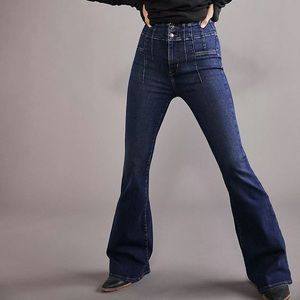 Free People Jayde Flare Jean in Tulsa Blue